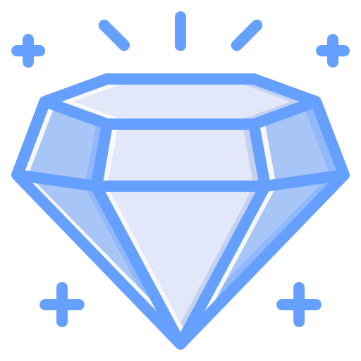 Diamond Generic Blue icon