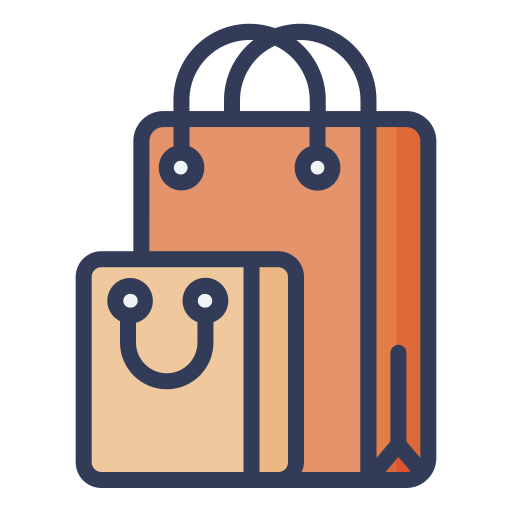 Shopping bag Generic Outline Color icon