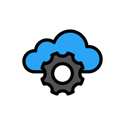 Cloud settings free icon Cloud settings free icon