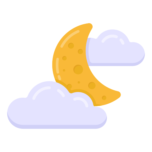 nuit nuageuse Icône gratuit nuit nuageuse Icône gratuit