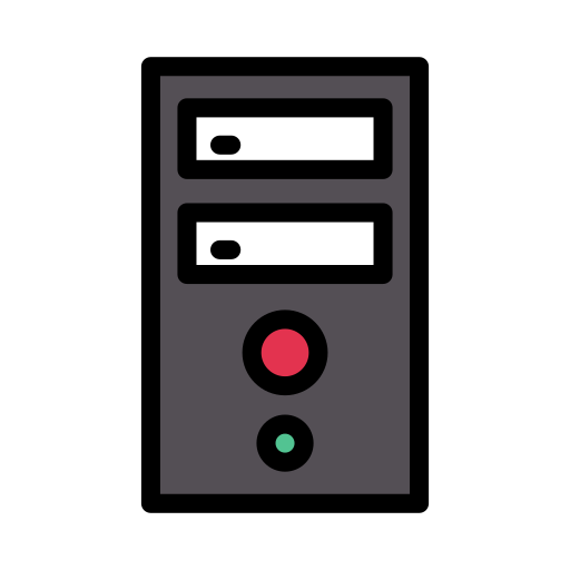 Hard drive Vector Stall Lineal Color icon