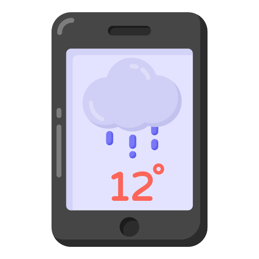 aplicación meteorológica icono gratis