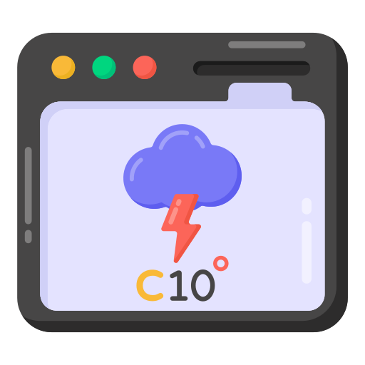 aplicación meteorológica icono gratis
