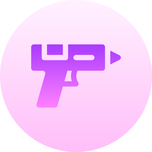 pistola de pegamento icono gratis