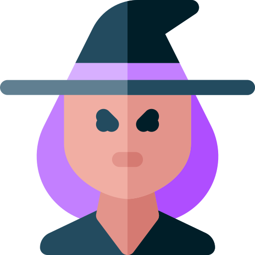 Witch Basic Rounded Flat icon