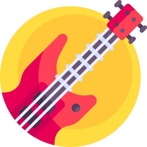 guitarra electrica icono gratis