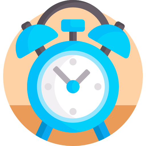 Alarm clock Detailed Flat Circular Flat icon