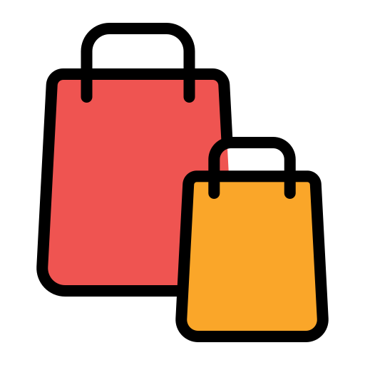 Shopping bag Generic Outline Color icon