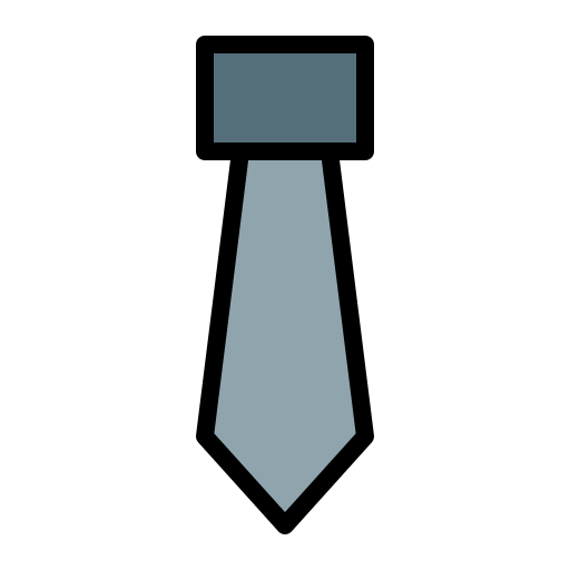 Tie Generic Outline Color icon