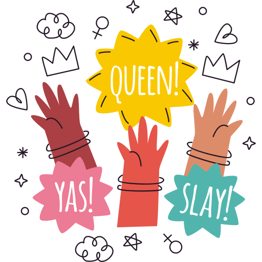 Girl power free sticker