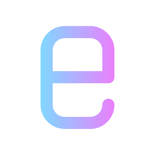 letra e icono gratis