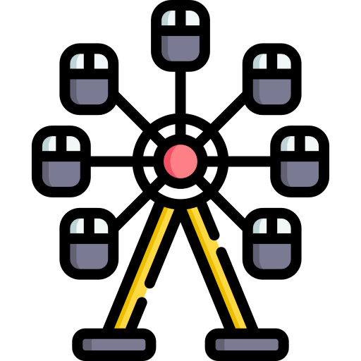 rueda de la fortuna icono gratis