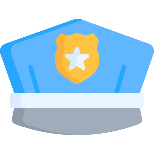 sombrero de policia icono gratis