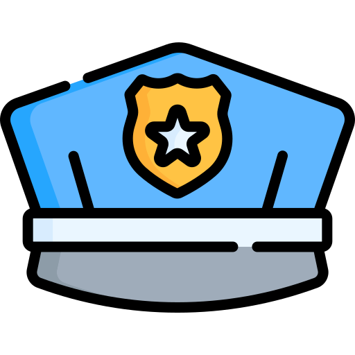 sombrero de policia icono gratis