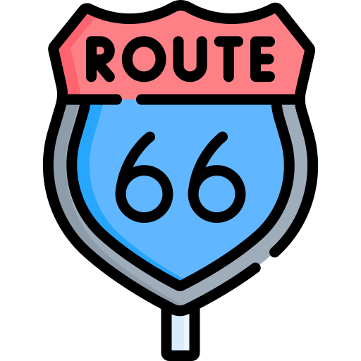 ruta 66 icono gratis