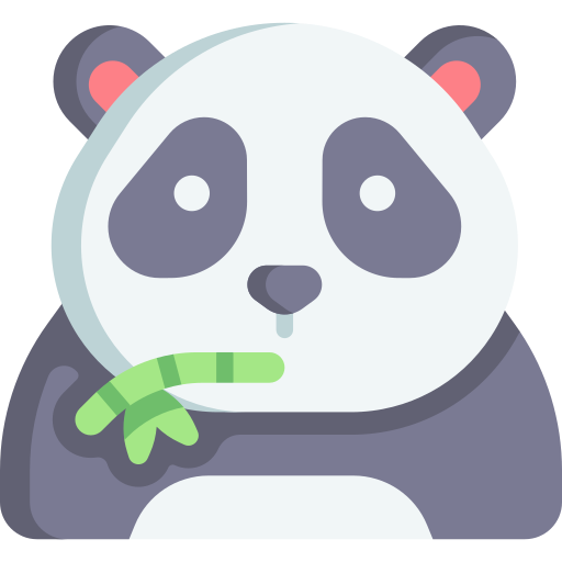 Cute Panda Clipart SVG, Panda Bear Kawaii Stickers PNG SVG