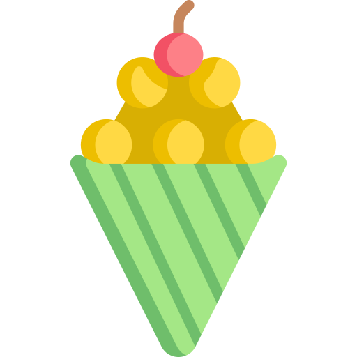 bolas de gofres de huevo icono gratis