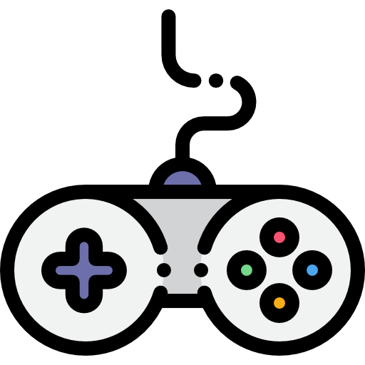 Gamepad Detailed Rounded Lineal color icon