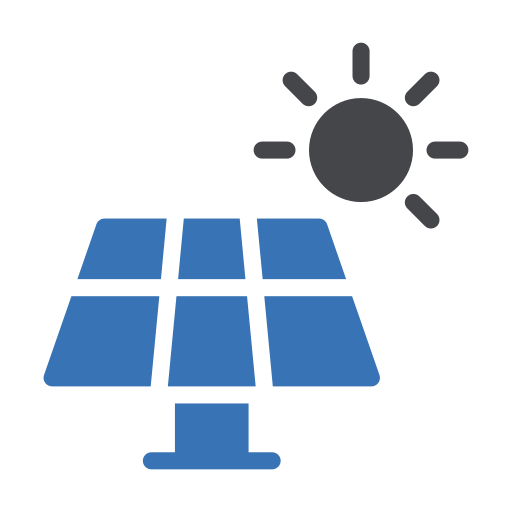 Solar panel Generic Blue icon