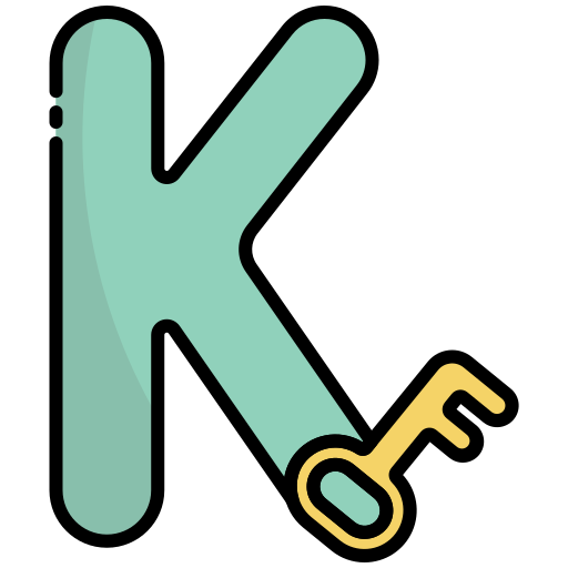 letra k icono gratis