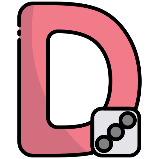 letra d icono gratis