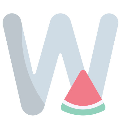 letra w icono gratis