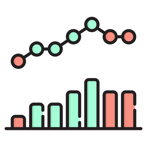 gráfico de barras icono gratis