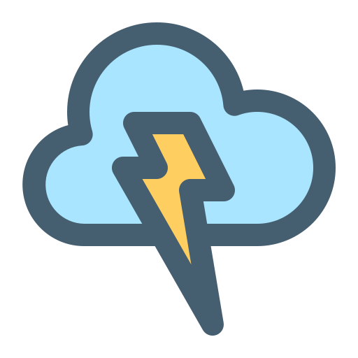 Thunderbolt Generic Outline Color icon