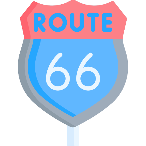 ruta 66 icono gratis