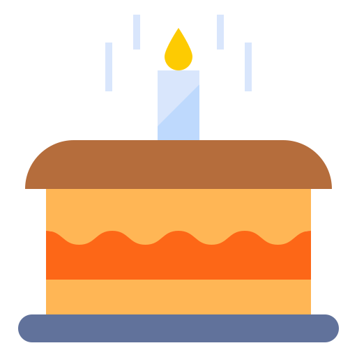 pastel de cumpleaños icono gratis