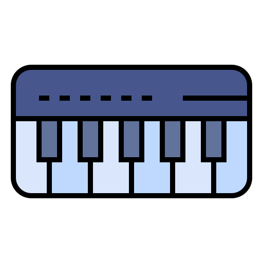 Piano Generic Outline Color icon