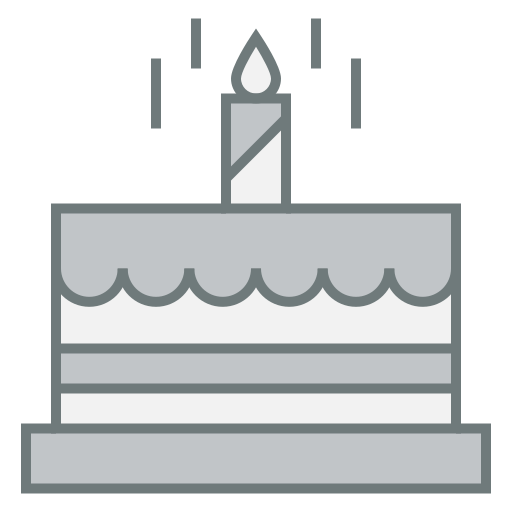 pastel de cumpleaños icono gratis