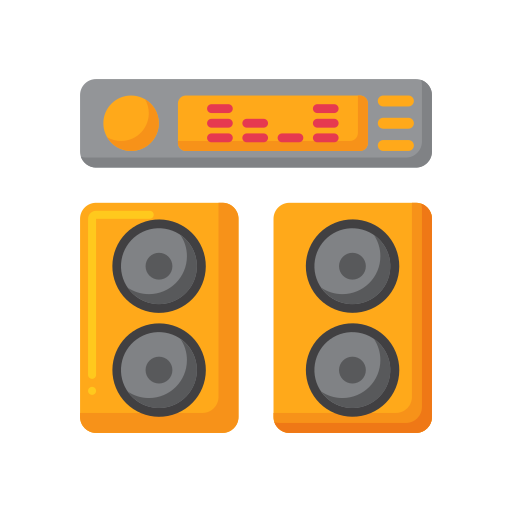 sistema de audio icono gratis