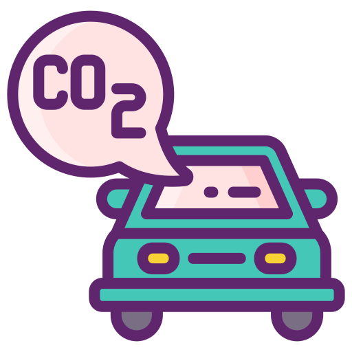 Emission control - Free transportation icons