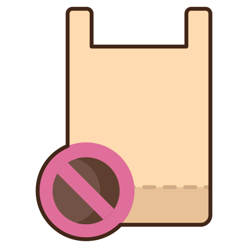 No plastic Flaticons Lineal Color icon