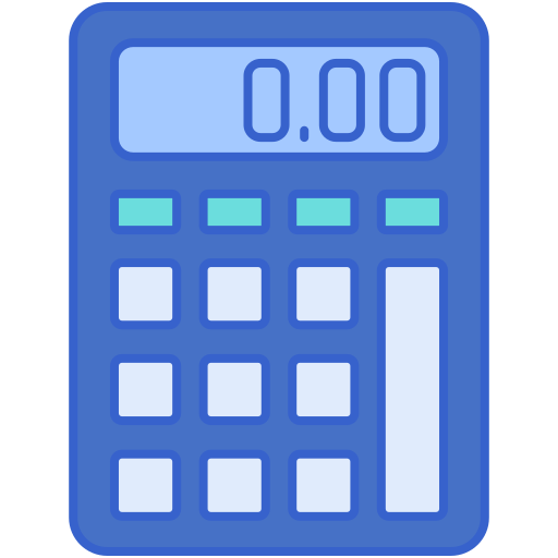 Calculator Flaticons Lineal Color icon