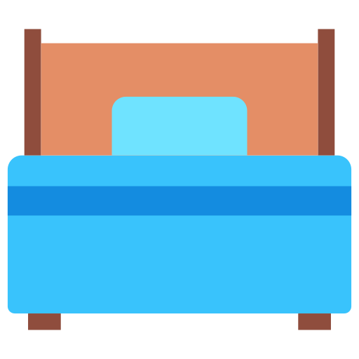 cama individual icono gratis