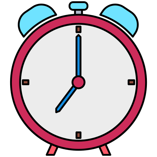 Alarm clock Generic Thin Outline Color icon