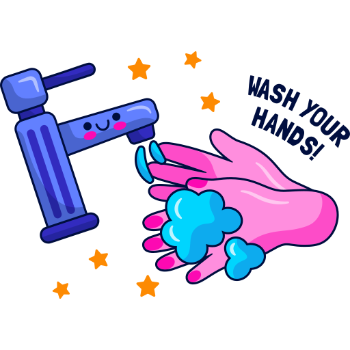 se laver les mains gratuit sticker