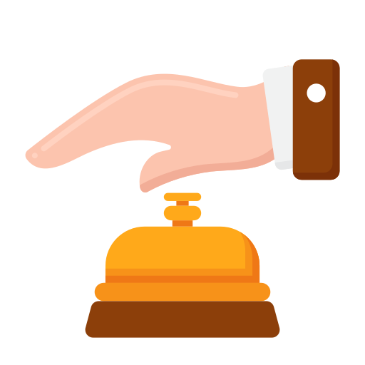 campana del hotel icono gratis