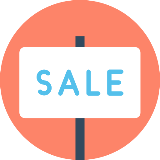 en venta icono gratis