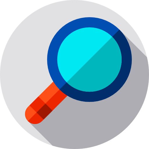 Loupe icon Flat Circular Flat