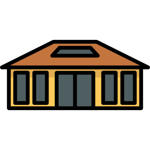 bungalow icono gratis