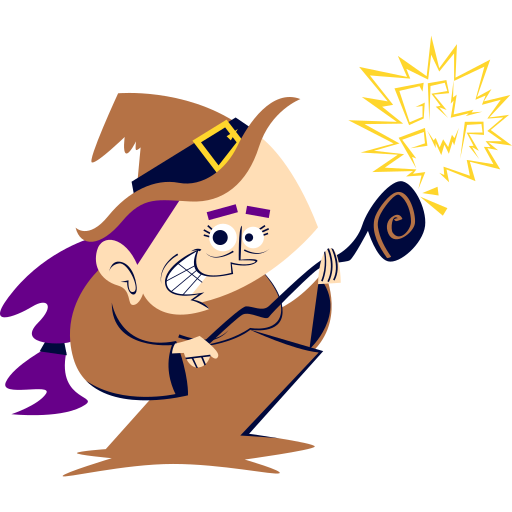 Witch free sticker Witch free sticker