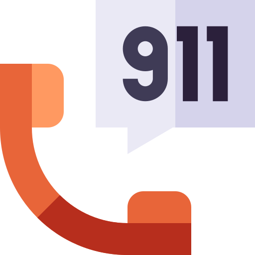 llamada al 911 icono gratis