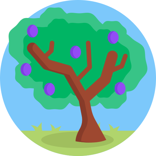 Árbol de frutas icono gratis