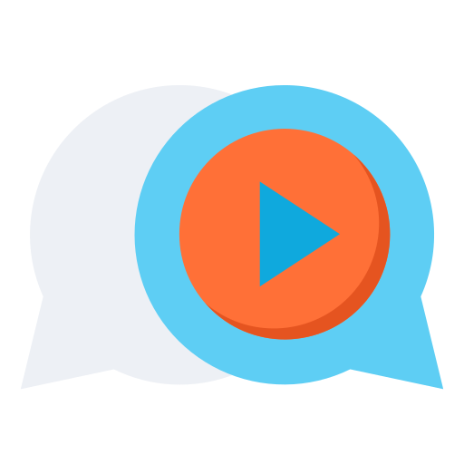 chat de video icono gratis