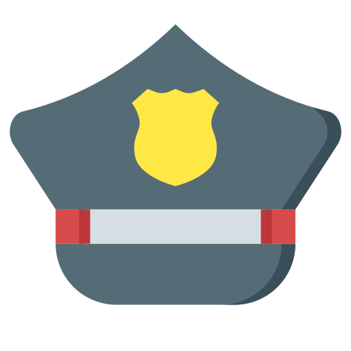 sombrero de policia icono gratis