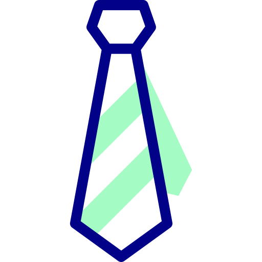 Tie Detailed Mixed Lineal color icon