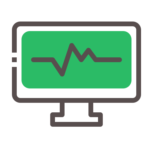 monitor de electrocardiograma icono gratis